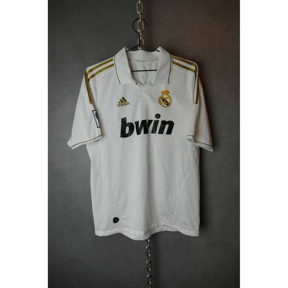 Adidas Real Madrid Ronaldo Soccer Jersey ClimaCool White Gold Men's‎ S